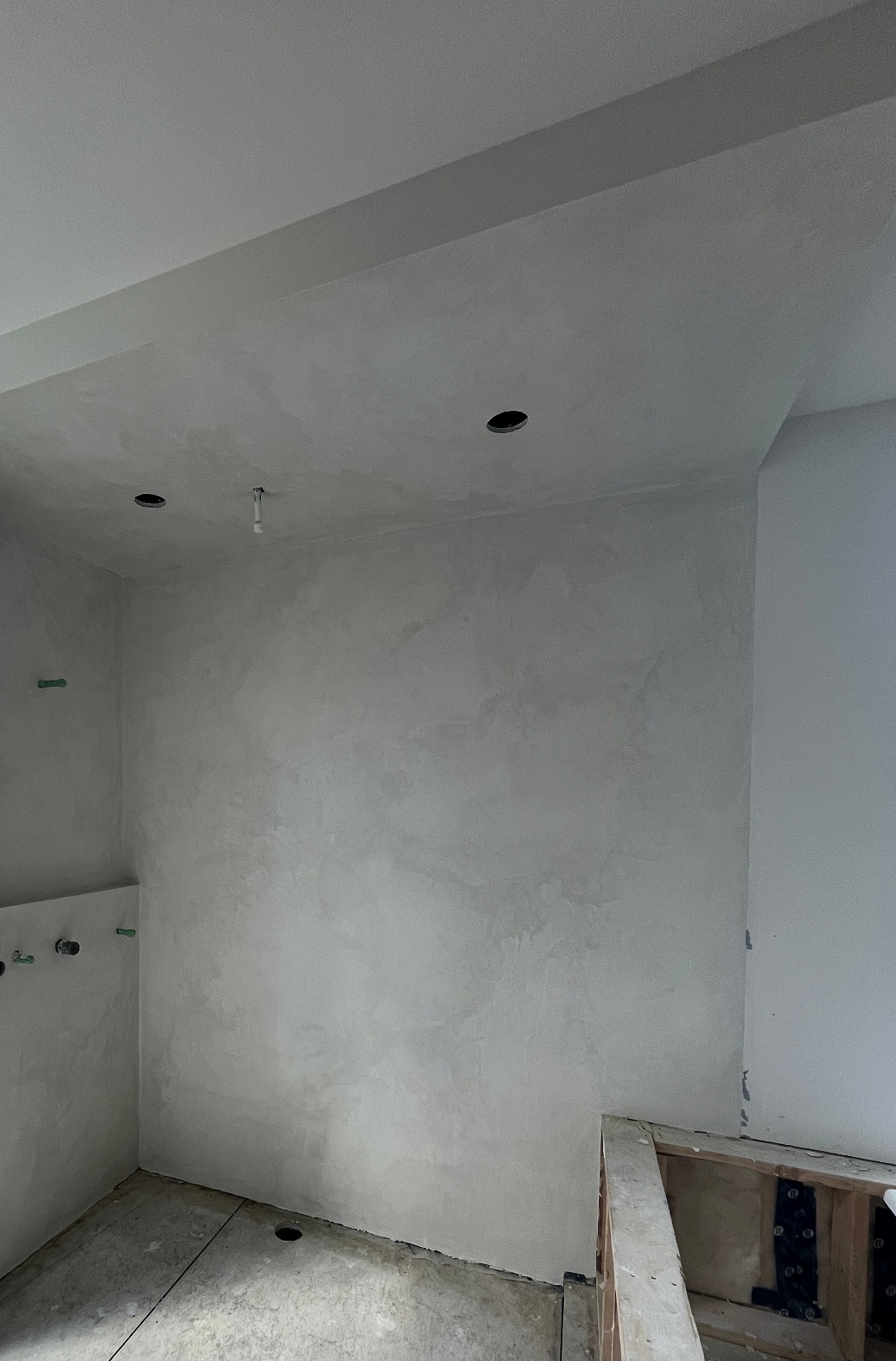 Tall Ceiling Shower Alcove