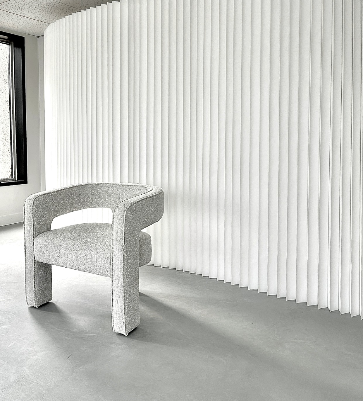Curved Barrel Armchair